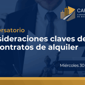 Conversatorio "Consideraciones claves de los contratos de alquiler"